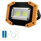 thumbnail image 1 of Foco LED recargable de 30 W, 1500 lm, para obras de construcción, luz de trabajo con 2 focos LED COB USB portátiles para camping, 3 modos, batería de 1 pieza, 1 of 5