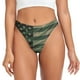 thumbnail image 1 of Fotbe Jungle Green Camo USA Flag Tanga Sin Costuras para Mujer con Estampado – Panties Invisibles, Transpirables y Cómodos para Uso Diario-X-Large, 1 of 6