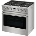 thumbnail image 2 of Towallmark Gas Range,True Convection Oven 6.0 Cu. Ft,6 Deep Recessed Burners Cooktop, Heavy Duty Continuous Grates in Stainless Steel with Storage Drawer, Freestanding & Slide-in,36 Inch, 2 of 6