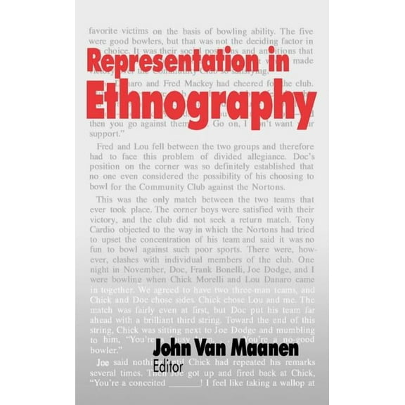 Representation in Ethnography, (Hardcover)