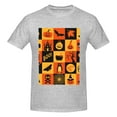 thumbnail image 4 of Bingfone Halloween Banner Symbols Men'S Loose Fit Short-Sleeve Pocket T-Shirt, 4 of 7