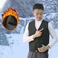 thumbnail image 3 of Chaleco de invierno de fibra de carbono con calefacción por USB ropa de para proteger eléctrica chaqueta de calefacción de temperatura ajustable Cola Abrigo chaleco con calefacción eléctrica, 3 of 8