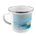 thumbnail image 2 of Flower Steel Camping Mug, Oil Painting Chamomile Pattern with Splash on Background Image Pastoral Expression, Printed Thermal Cup for Camping and Outdoor Activities, by Ambesonne, 2 of 2