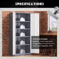 thumbnail image 3 of SOLAURA 71 inches Tall Metal Garage Storage Cabinet with Locking Doors and Adjustable Shelves for Home, Office(Light Gray and Dark Gray), 3 of 7