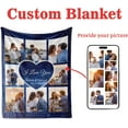 thumbnail image 3 of Personalized Valentines Day Blanket Gifts for Him Her, I Love You Gifts for Boyfriend, Custom Photo Blanket for Girlfriend Gifts, Birthday Gift for Couples Wife Husband Men Women Blankets, 3 of 5