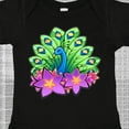 thumbnail image 4 of Inktastic Peacock and Flowers Boys or Girls Baby Bodysuit, 4 of 5