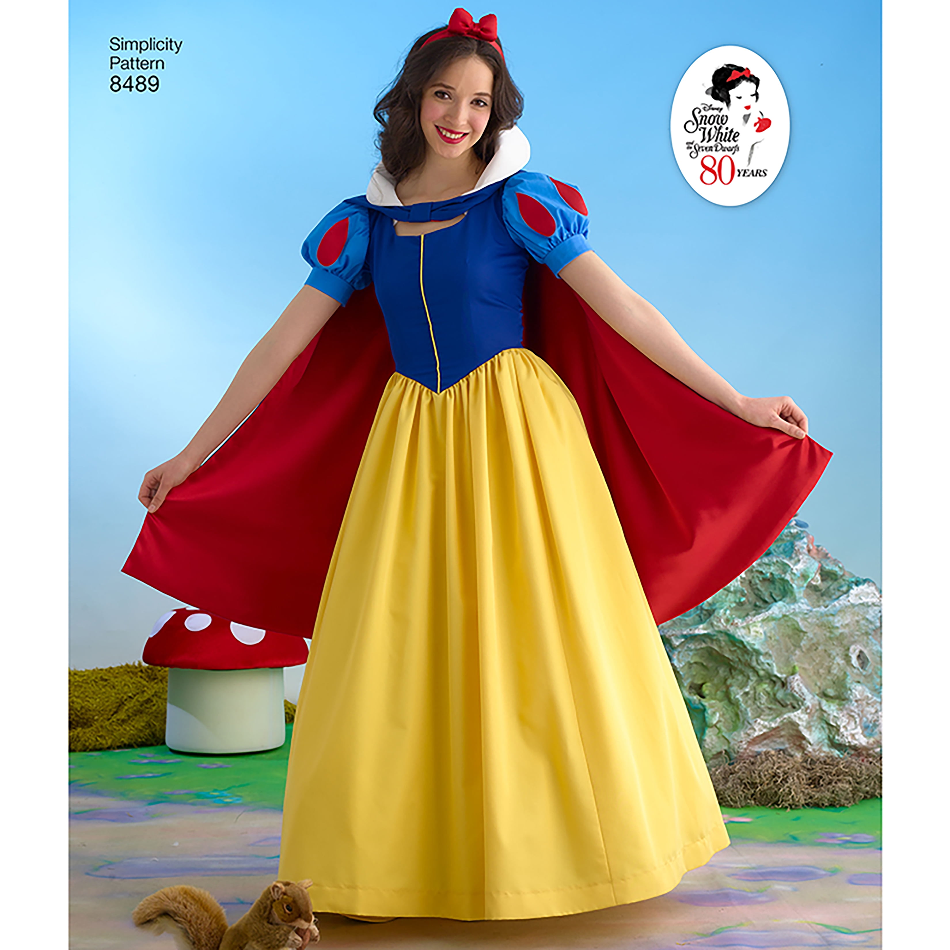 Simplicity Misses' Size 612 Disney Snow White Costume Pattern, 1 Each
