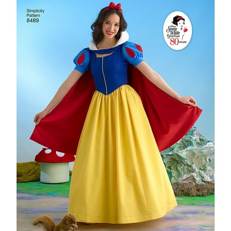 Simplicity Misses' Size 6-12 Disney Snow White Costume Pattern, 1