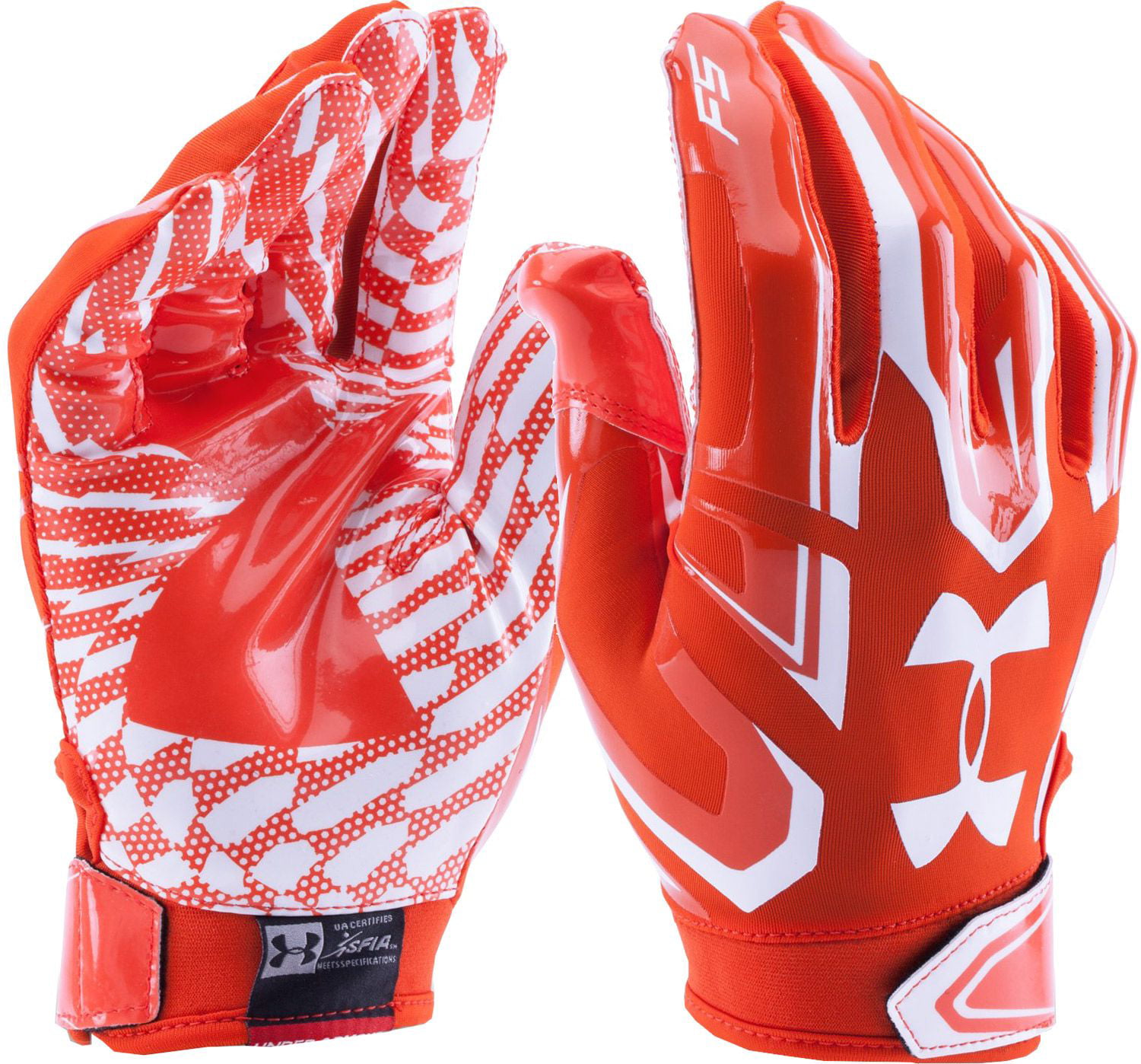 UA F5 Football Gloves for Skill Players Youth Black 