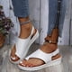 thumbnail image 4 of Amzcrzy Zapatos de mujer,Zapatos de mujer,Zapatillas de mujer, Sandalias transpirables de color liso con hebilla informal de moda de verano para mujer Sandalias Mujer Zapatillas De Casa, 4 of 9