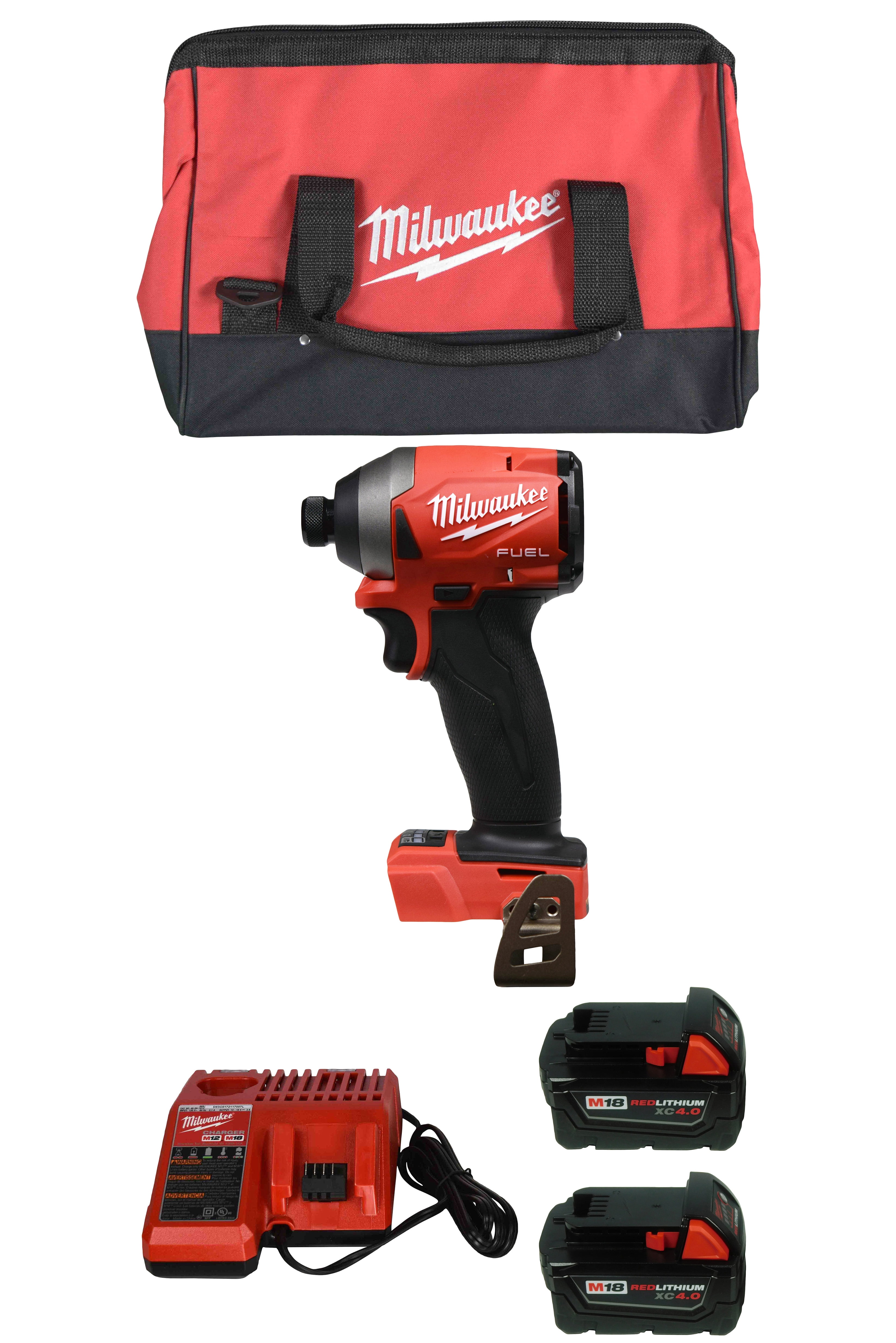 Milwaukee 285320 1/4" Impact Driver,2pc. 48111840 4Ah Batt,4859