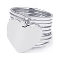 thumbnail image 3 of Kadlawus jusqu'à 50% de Réduction Bagues pour Femmes en Forme de Cœur Bague Rétractable Bracelet Variable, 3 of 8