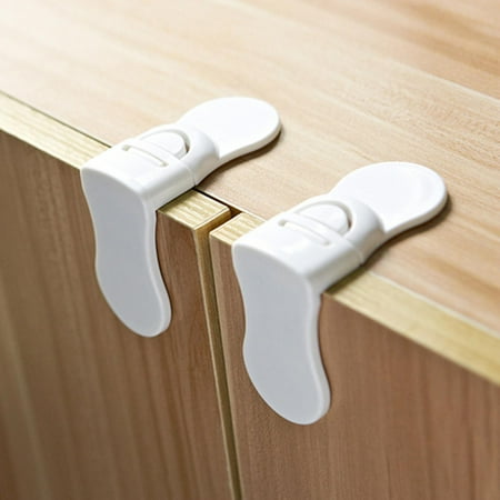 2x Houshold Baby ing Cabinet Locks, Lock System Easy Installation Cabinet Locks for Toilet Bathroom Bedroom Drawers