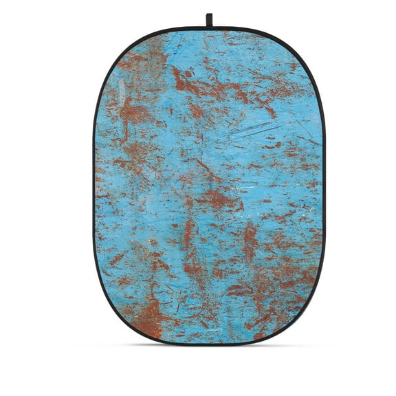 Glow CBA-WR0006 5x6.5' Fabric Collapsible Backdrop, Rusty Wall
