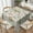 Wildflowers, variant on Spring Tablecloth Square 60x60 Inch,Sage Green Wild Flowers Table Cloth,Stain Resistance Polyester Seasonal Summer Floral Table Covers for Kitchen Dining,Small Tablecloth for Parties Picnic