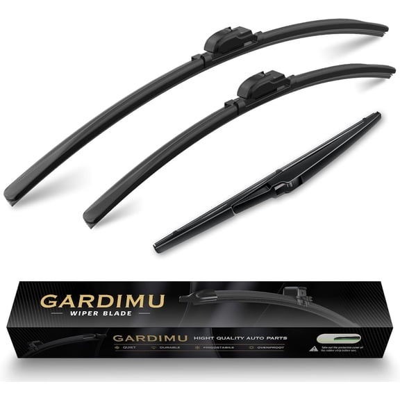 Front and Rear Windshield Wiper Blades, 3 Pcs Front and Back Windshield Wipers Blades Replacement for Toyota Corolla Cross 2022-2025, Car Window Wiper Blades for 2022 2023 2024 2025