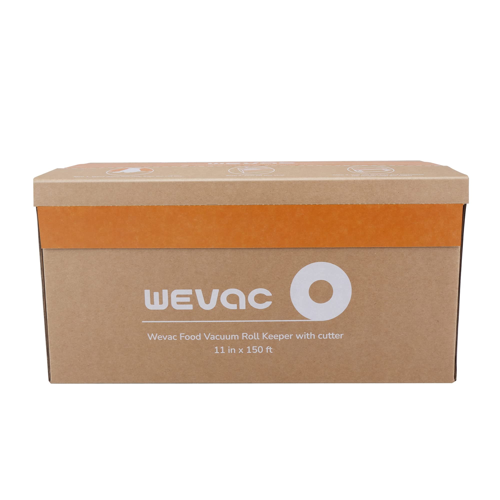 Wevac Vacuum Sealer Bags 8x50 Rolls 2 pack for Food Saver, Seal a Meal,  Weston. Commercial Grade, BPA Free, Heavy Duty, Great for vac storage, Meal
