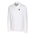 thumbnail image 2 of Men's Cutter & Buck White Michigan State Spartans Advantage Tri-Blend Pique Long Sleeve Polo, 2 of 3