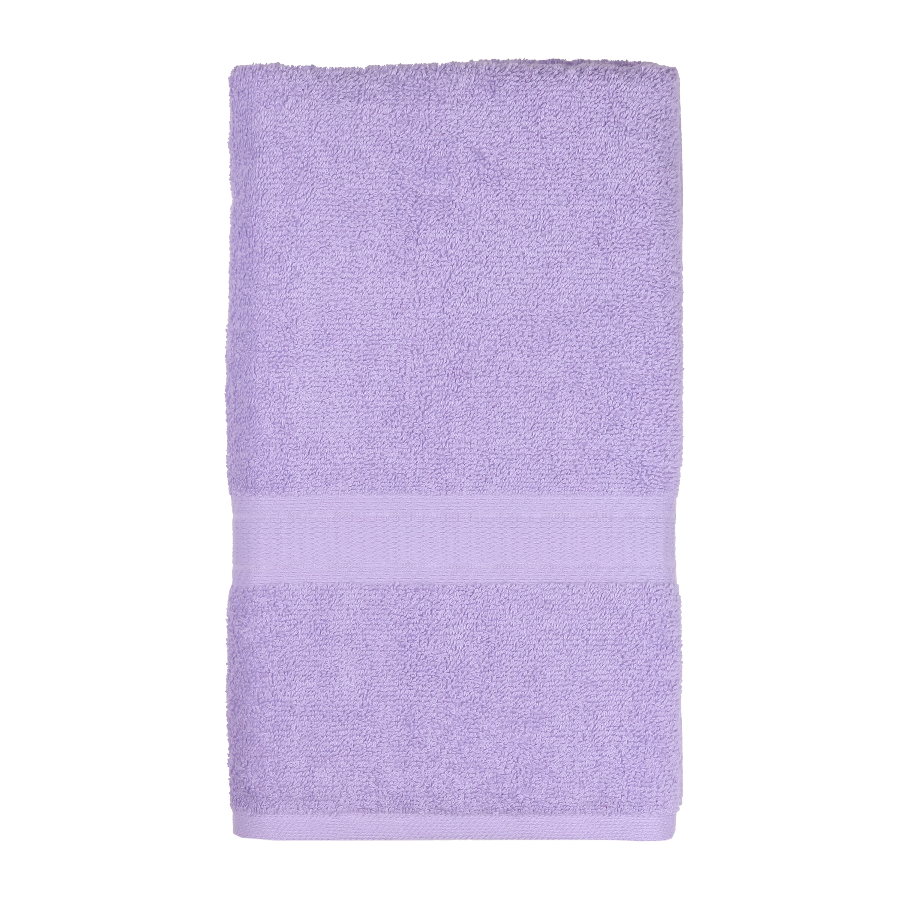 (3 pack) Mainstays Basic Hand Towel, Soft 100% Cotton and highly absorbent Hand Towel, Lavender