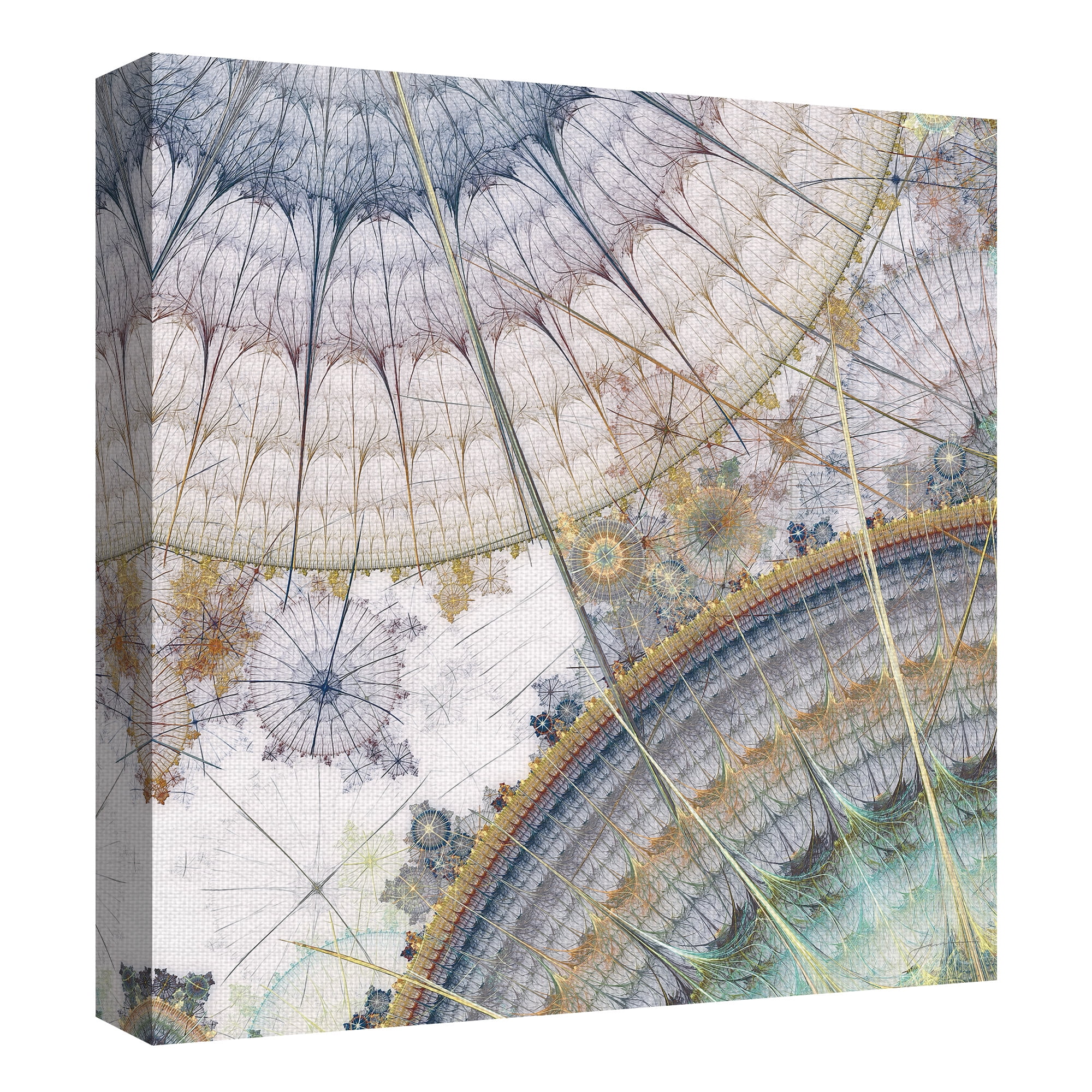 Masterpiece Art Gallery Clockworks I Intricate Abstract by James Burghardt Canvas Art Print 20" x 20"