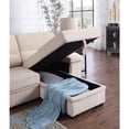 thumbnail image 4 of Lilola Home Kipling Beige Woven Fabric Reversible Sleeper Sectional Sofa Chaise, 4 of 14