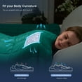 thumbnail image 4 of Teler Weighted Blanket for Adult (20lbs 60.2"x80.2" Queen Size Dark Green) ,Cooling Breathable Heavy Blanket, 4 of 6