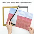 thumbnail image 4 of Hyasfey A5/A6 Magnetic Sign Holder Wall Mounted Self-Adhesive Photo Display Frame Transparent PVC Picture Document Paper Poster Artwork Painting Holder, 4 of 8