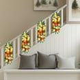thumbnail image 4 of LED Christmas Swag Prelit with Shatterproof Ornaments and Berries,Cordless Light Up Stairway Swag Garland for Front Door Stair Windows Fireplace Wall Hanging Decor,Xmas Decor with Bowknot, 4 of 6