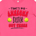 thumbnail image 4 of Inktastic That's My Awesome Sister out There with Softballs Youth T-Shirt, 4 of 5