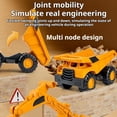 thumbnail image 5 of Excavator Toy Toy Truck And Trailer Set Construction Equipment Toys Inertial Driving Engineering Car Toys for Boys And Girls Outdoor Play, 5 of 8