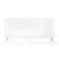 thumbnail image 2 of Ghent's Plastic 30" x 59" Partition Extender with Attached Clamp in Clear, 2 of 4
