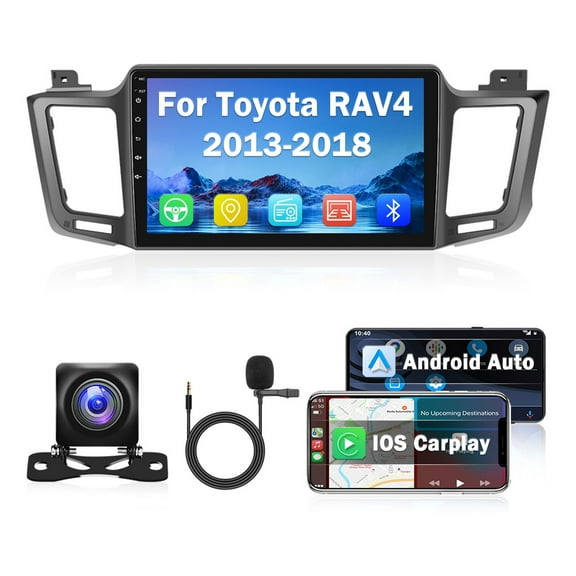 Torovo Car Radio Android 11 Car Stereo 10.1 In for Toyota Rav4 2013-18