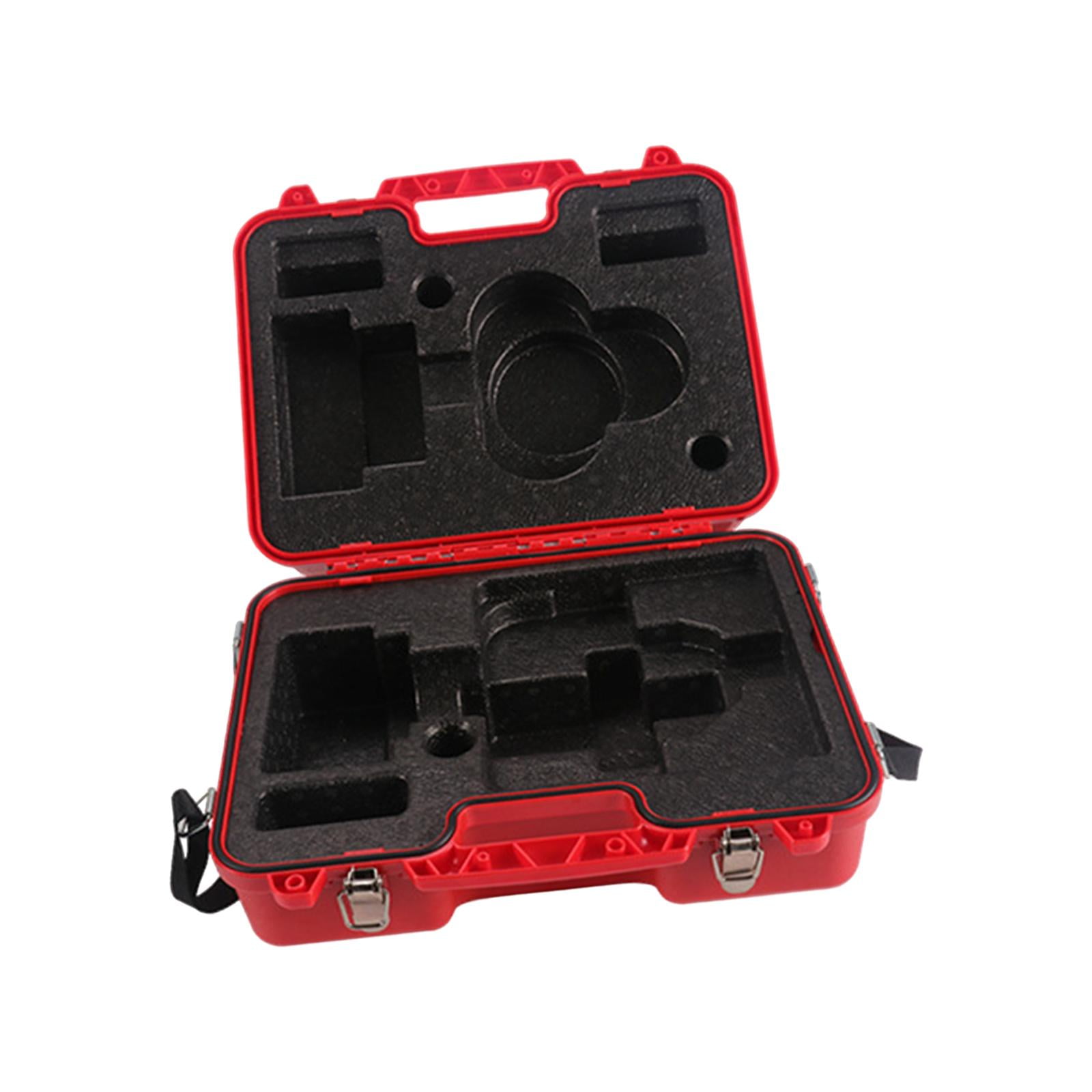 SunniMix Surveying and Mapping Instrument Box Level Carrying Case Multipurpose Waterproof red