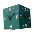 thumbnail image 2 of Corner Wall Clock Luminous 10.2 inch Creative with Roman Numerals Wall Clock for blue, 2 of 8