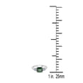 thumbnail image 5 of AoneJewelry Emerald Diamond Three stone Ring 2.20 Carat In 10K Solid Rose, White & Yellow Gold, 5 of 5
