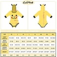 thumbnail image 4 of CutiePlusU Cotton Button Crotch Bodysuit Romper Onesie Pajamas - Little devil onesie Yellow XS, 4 of 5