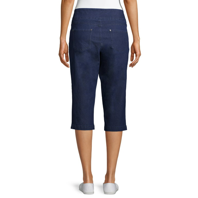 Time and Tru Women's Woven Pull On Capris 