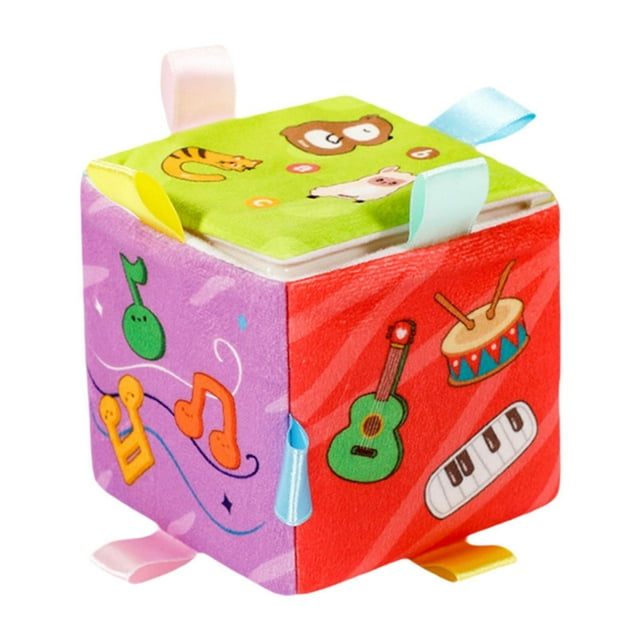 Cubo de actividades musical, juguete sensorial para viajes, juguete educativo multiusos, cubo de actividades, cubo sensorial para actividades en coche Cognición