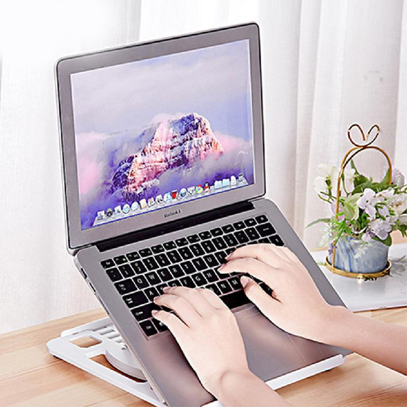 HGYCPP Portable Laptop Stand Adjustable Computer Riser Bracket 360° Rotating for 11-17"