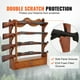 thumbnail image 3 of VEVOE Estante para armas, soporte de pared para armas de madera, estante para exhibición de armas con capacidad para 4 rifles, escopetas, estante para rifles de almacenamiento de pared resistente de 1, 3 of 8