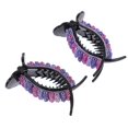 thumbnail image 2 of Here's a polished and professional product description for your **Colorful Non Slip Hair Claw Clips with Rhinestones**:\n\n \n\n### 🌈 **2PCS Colorful, 2 of 3