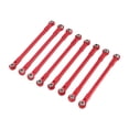 thumbnail image 1 of 8 piezas de varilla de enlace de chasis de coche RC, repuesto para mantenimiento y modificación DIY, reemplazo resistente Rojo, 1 of 9