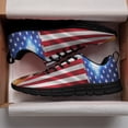 thumbnail image 3 of Boxer Christian Cross American Flag Us Running Shoes Sneakers Mesh Black Size 4.5, 3 of 5