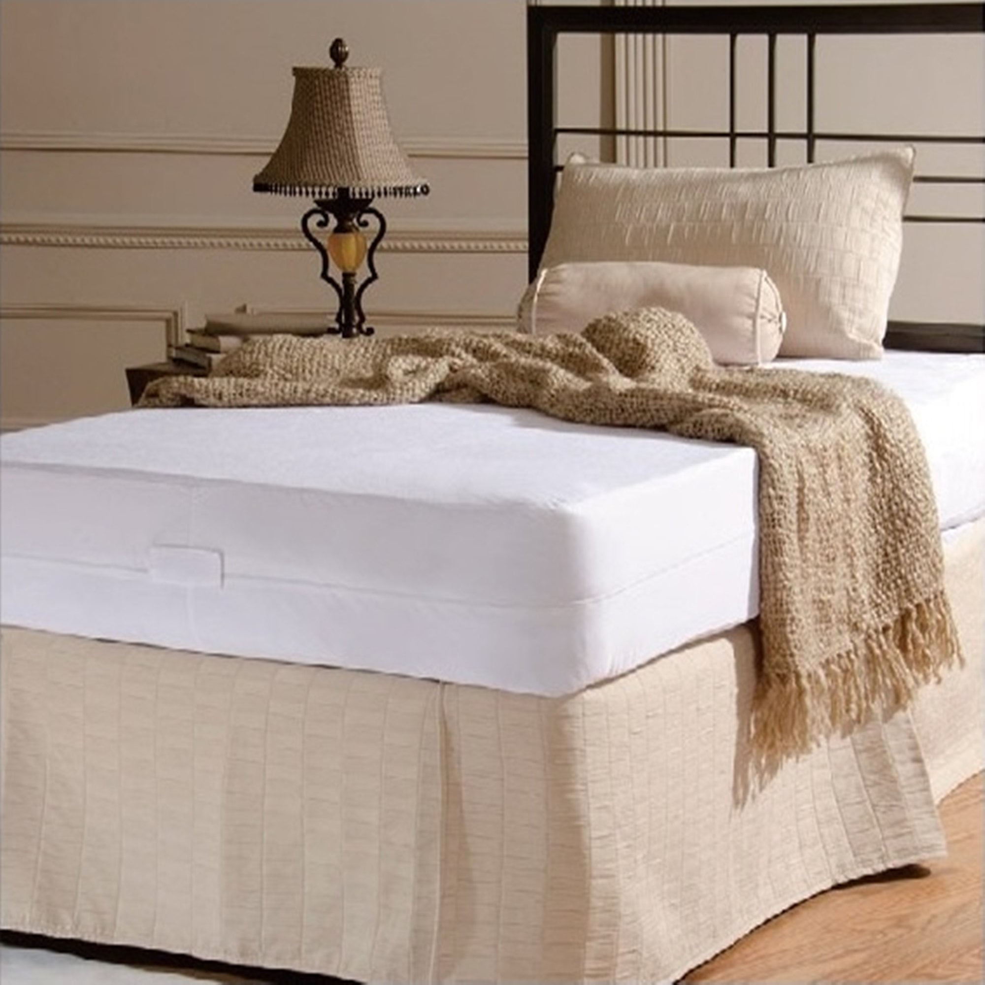 simple elegance multi size white color bed bug proof vinyl mattress