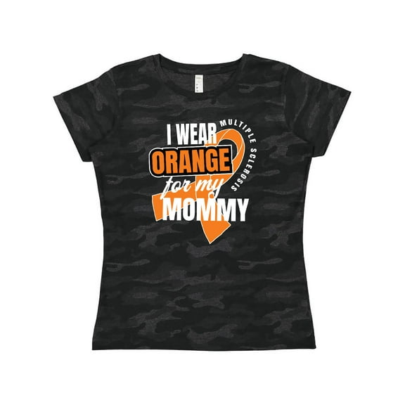 Inktastic I Wear Orange For My Mommy Multiple Sclerosis Awareness Women's T-Shirt