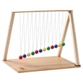 thumbnail image 2 of Cradle Balance Balls Single Pendulum Wave Device Brain Teaser Collectibles Herramienta de aprendizaje de física para regalo de cumpleaños, 2 of 9
