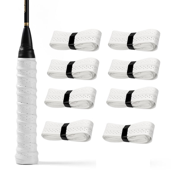 8Pcs Sweat Absorption Tennis Rackets Grip Badmintons Squash Training Sweatband Antislip Tennis Grip Head Overgrips