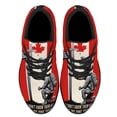 thumbnail image 2 of Veteran Kneeling ChriStCross Canada We Don't Know Them All But We Owe Them Canadian Soldier Shoes Sneakers Black Size 8, 2 of 7