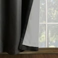 thumbnail image 4 of Better Homes & Gardens Solid Herringbone Blackout Curtain Panel, 1 Panel, Black, 50" W x 63” L, 4 of 6
