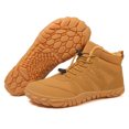 thumbnail image 2 of Zapatos Descalzos Caña Alta Botas Nieve Descalzas Térmicos Antideslizantes para Viajes Al Aire Libre (Caqui 45), 2 of 9